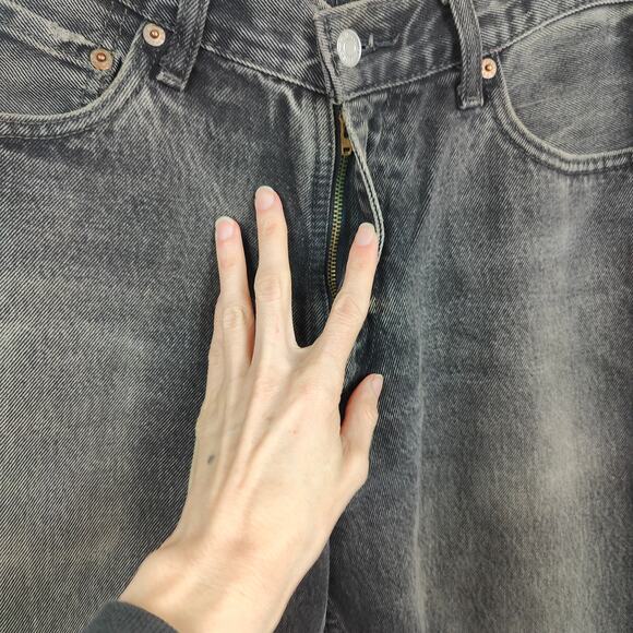 Vintage Levi's 550‎ Jeans Mens 30x30 Relaxed Fit Y2K Charcoal Wash Straight Leg - Picture 3 of 11